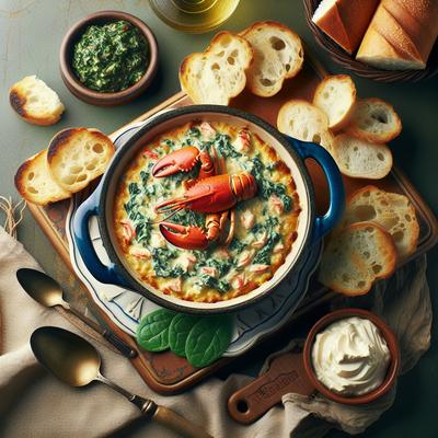Image of Red Lobster Hot Crab Spinach Artichoke Dip Copycat Recipe