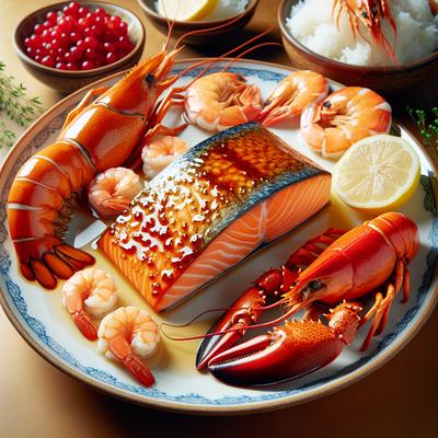 Image of Red Lobster Maple Glazed Salmon Shrimp by Todd Wilbur