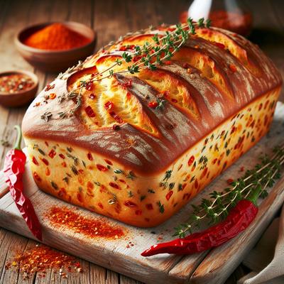 Image of Red Pepper Thyme and Paprika Bread
