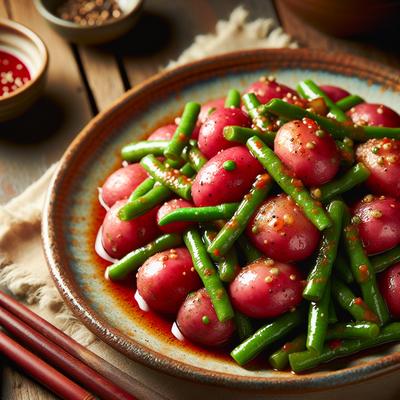 Image of Red Potato and Green Bean Saute