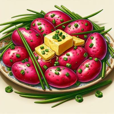 Image of Red Potatoes with Butter and Chives