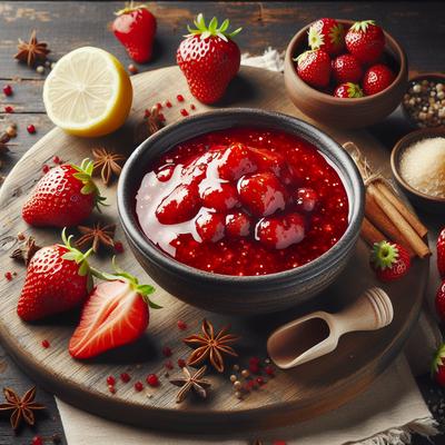 Image of Red Sauce Strawberry Sauce Norway