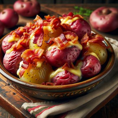 Image of Red Skin Potatoes with Bacon and Cheese