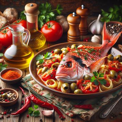 Image of Red Snapper Puttanesca Cooking Light
