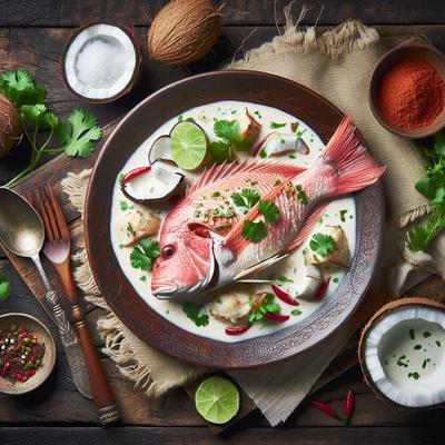 Image of Red Snapper with Coconut Sauce