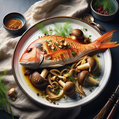 Image of Red Snapper with Fennel Mushrooms