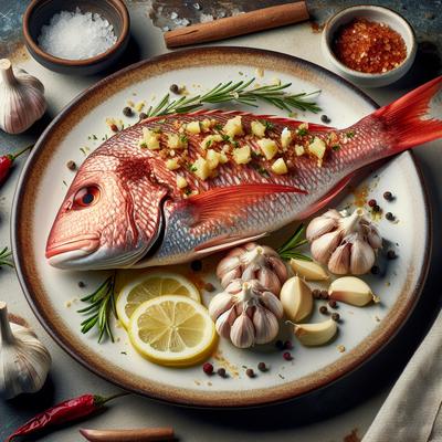 Image of Red Snapper with Garlic Delight