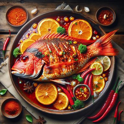 Image of Red Snapper with Spicy Orange Sauce