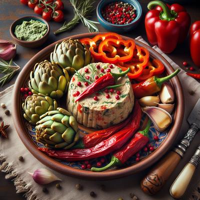 Image of Red Sweet Pepper and Artichoke Pat