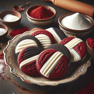 Image of Red Velvet Black White Cookies