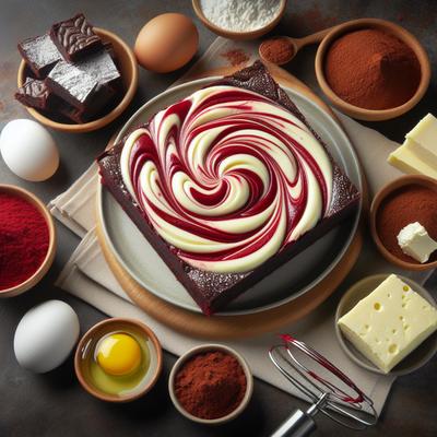 Image of Red Velvet Cheesecake Swirl Brownies