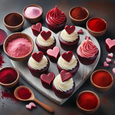 Image of Red Velvet Valentine Hearts Mini Cupcakes