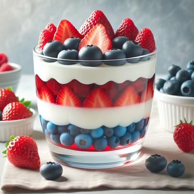 Image of Red White and Blue Parfaits