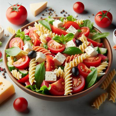 Image of Red White N Cheese Pasta Salad