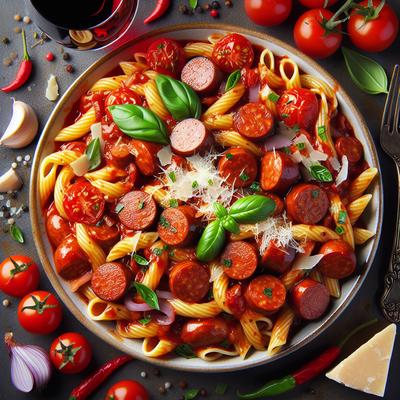 Image of Red Wine Italian Sausage Pasta Sauce
