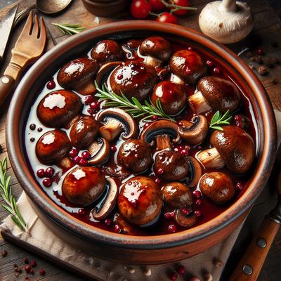 Image of Red Wine Mushrooms the Easy Way