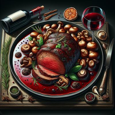 Image of Red Wine Pot Roast with Porcini