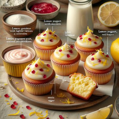 Image of Redsie's Lemon Yogurt Cupcakes Light Version