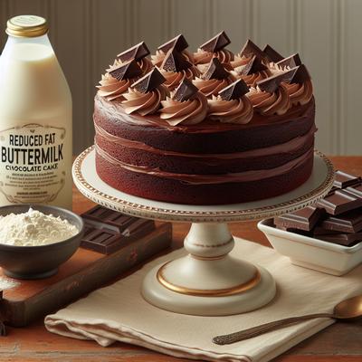 Image of Reduced Fat Buttermilk Chocolate Cake