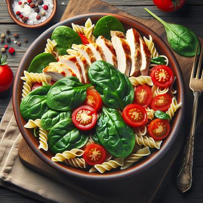 Image of Reduced Fat Chicken Spinach Tomato Pasta
