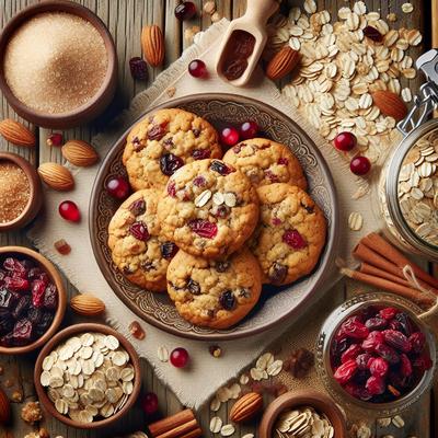 Image of Reduced Fat Cranberry Oatmeal Cookies