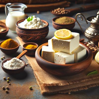 Image of Reduced Fat Homemade Cheese Indian Paneer