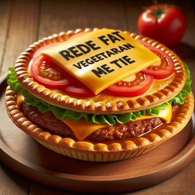 Image of Reduced Fat Vegetarian Cheeseburger Pie