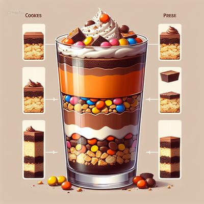 Image of Reese's Pieces Pudding Parfaits
