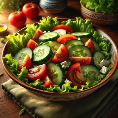 Image of Refreshing Cucumber and Tomato Salad
