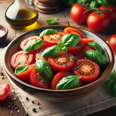 Image of Refreshing Simple Tomato Salad for Summer