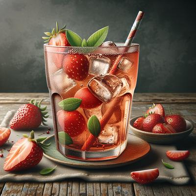 Image of Refreshing Strawberry Iced Tea