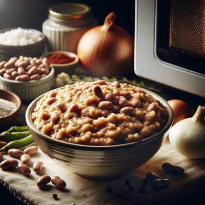Image of Refried Beans in the Microwave