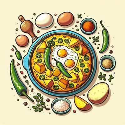 Image of Reid's Favorite Green Chili Potato Frittata