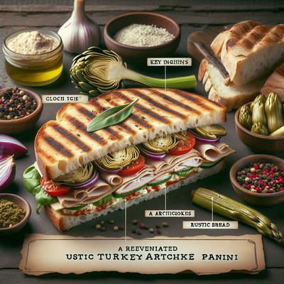 Image of Rejuvenated Rustic Turkey Artichoke Panini