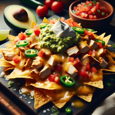 Image of Restaurant Style Chicken Nachos