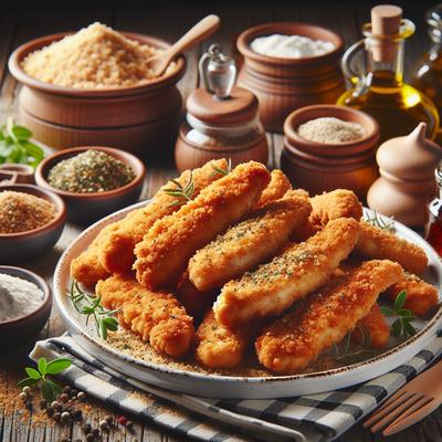 Image of Restaurant Style Fried Chicken Fingers Oven Baked Option