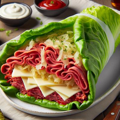 Image of Reuben Lettuce Wrap South Beach Diet