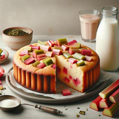 Image of Rhubarb Buttermilk Tea Cake