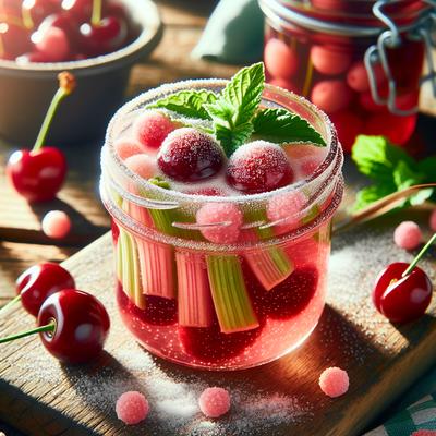 Image of Rhubarb Cherry Refrigerator or Freezer Jelly