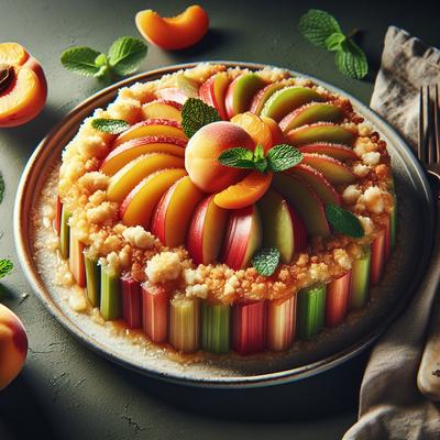 Image of Rhubarb Nectarine Apricot Betty