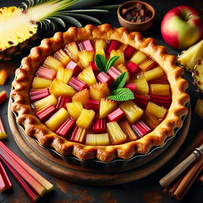 Image of Rhubarb Pineapple Pie Different and Delicious