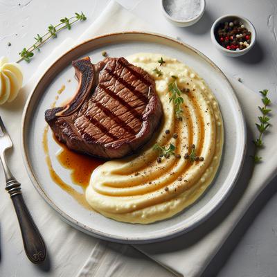 Image of Rib Eye on a Bed of Mascarpone Potato Puree