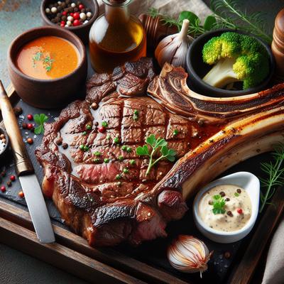 Image of Rib Eye Steak with Spicy Cream A1 Sauce
