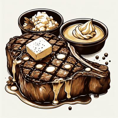 Image of Rib Eye Steaks with Bearnaise Butter