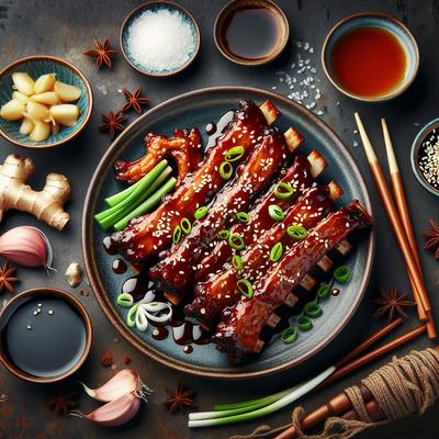 Image of Ribs Grilled Chinese Pork Back Ribs