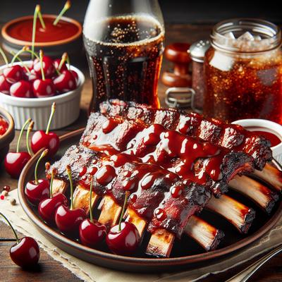 Image of Ribs with Cherry Cola Barbecue Sauce