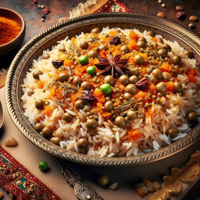 Image of Rice and Lentil Pilaf Indian Style