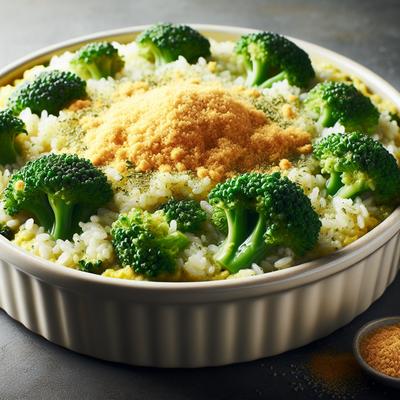 Image of Rice Broccoli Casserole W Nutritional Yeast