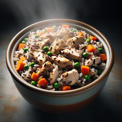 Image of Rice Cooker Chicken Wild Rice and Veggies