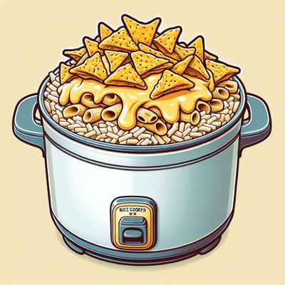 Image of Rice Cooker Creamy Nacho Pasta